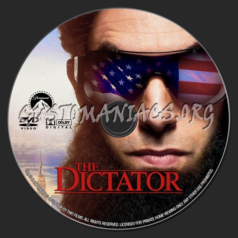 The Dictator dvd label
