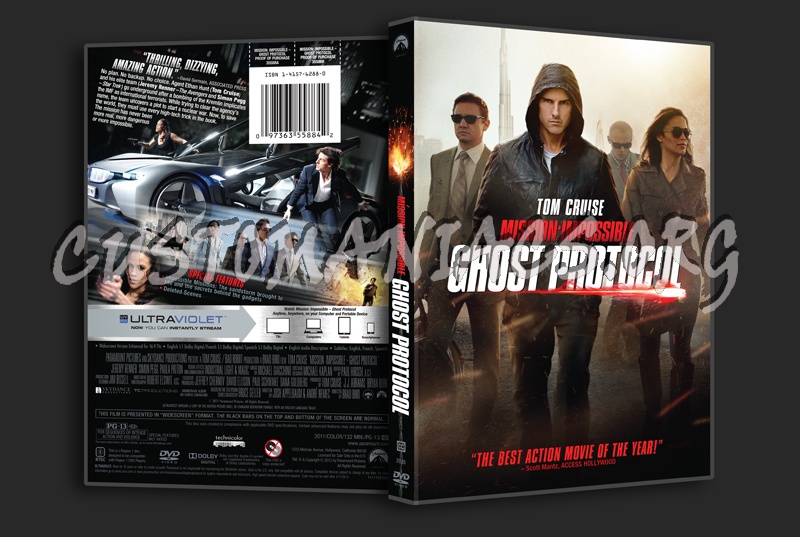 Mission: Impossible - Ghost Protocol dvd cover