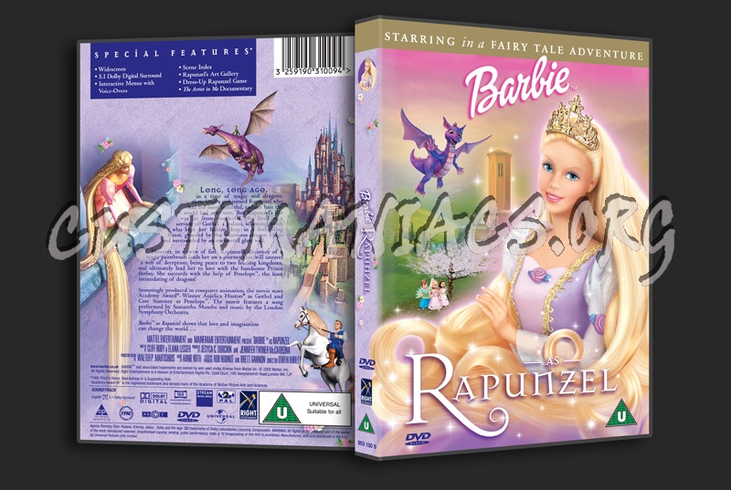 Barbie as Rapunzel dvd cover