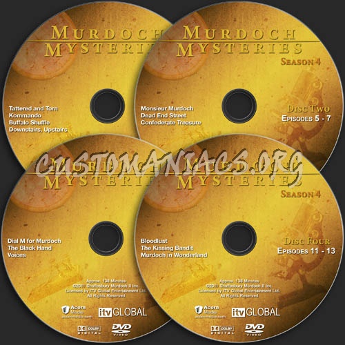 Murdoch Mysteries - Season 4 dvd label