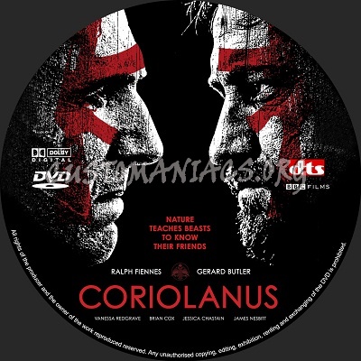 Coriolanus dvd label