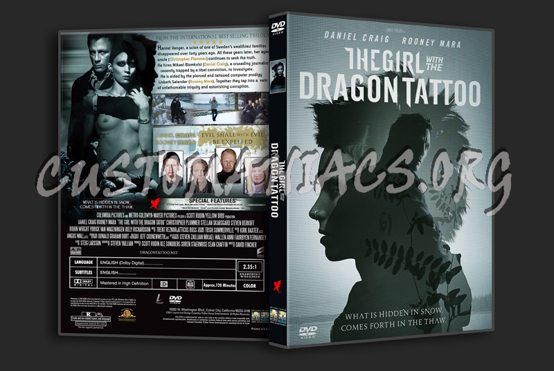The Girl with the Dragon Tattoo dvd cover