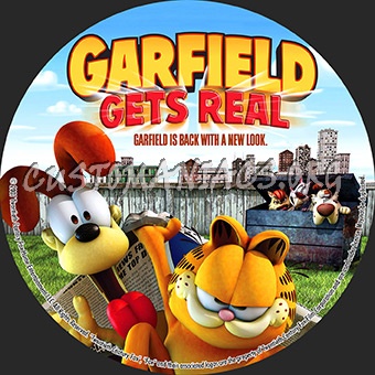 Garfield Gets Real dvd label