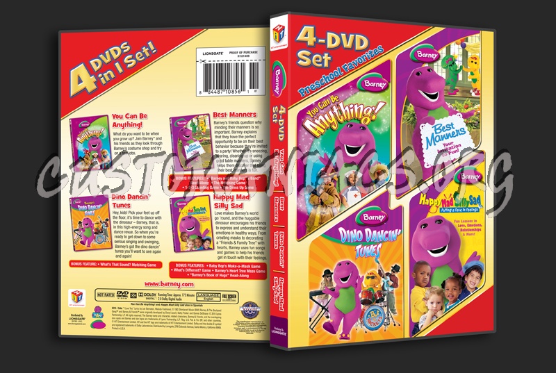 Barney 4-DVD Set dvd cover