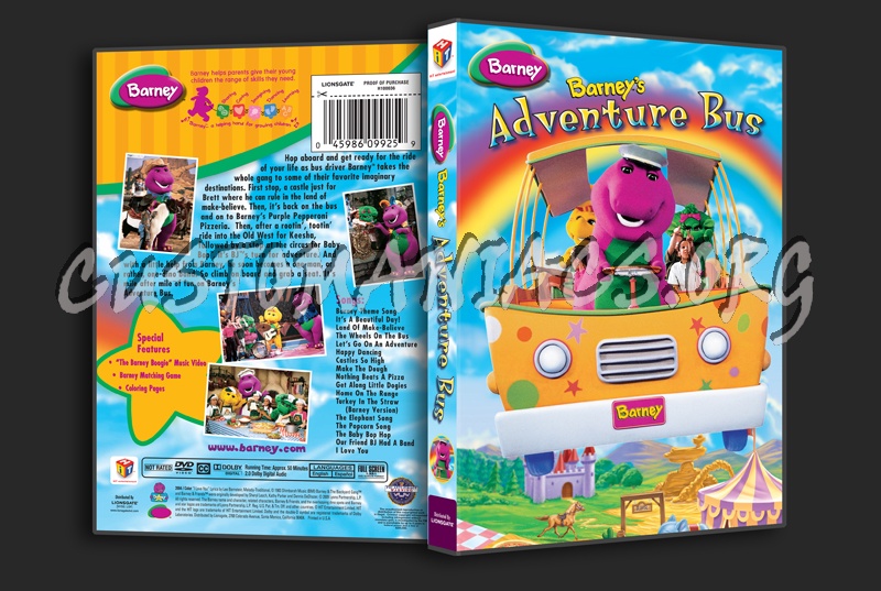 Barney: Barney's Adventure Bus dvd cover