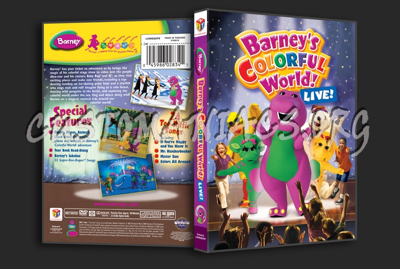 Barney: Barney's Colorful World dvd cover
