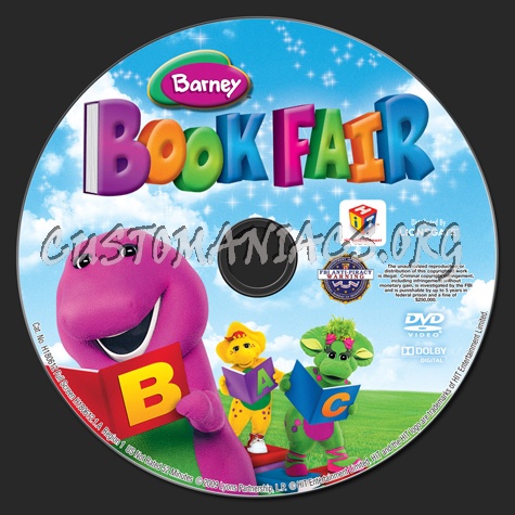 Barney: Book Fair dvd label