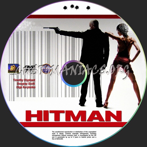 Hitman dvd label