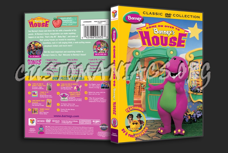 Barney: Come on Over to Barney's House dvd cover