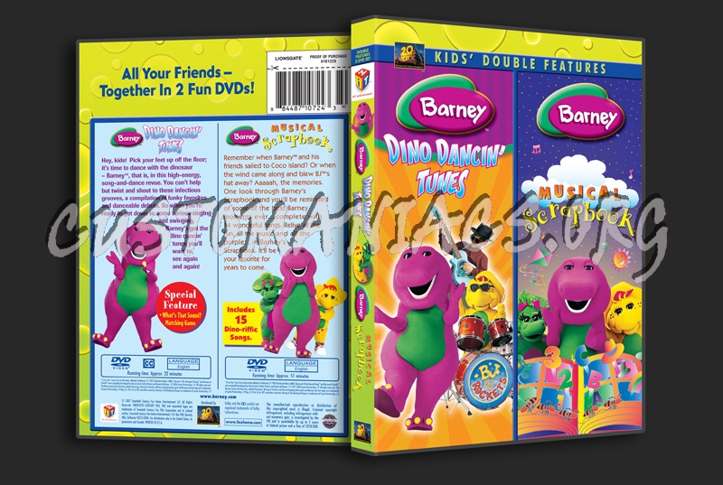 Barney: Dino Dancin' Tunes / Musical Scrapbook dvd cover