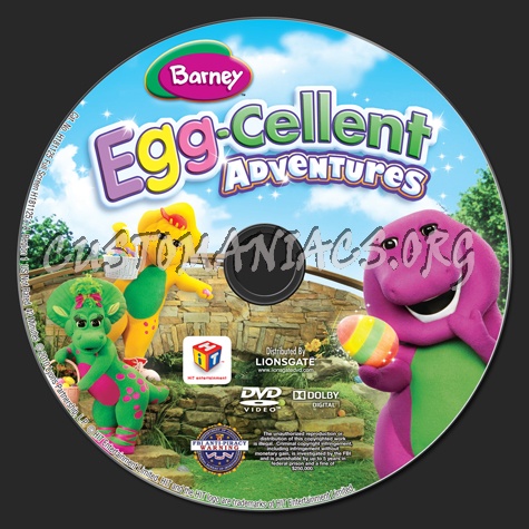Barney: Egg-Cellent Adventures dvd label