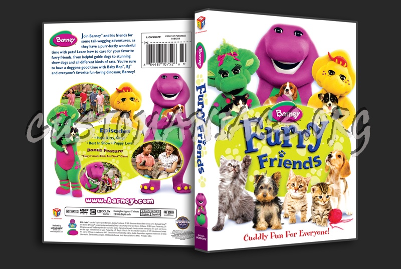 Barney: Furry Friends dvd cover