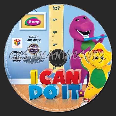 Barney: I Can Do It dvd label