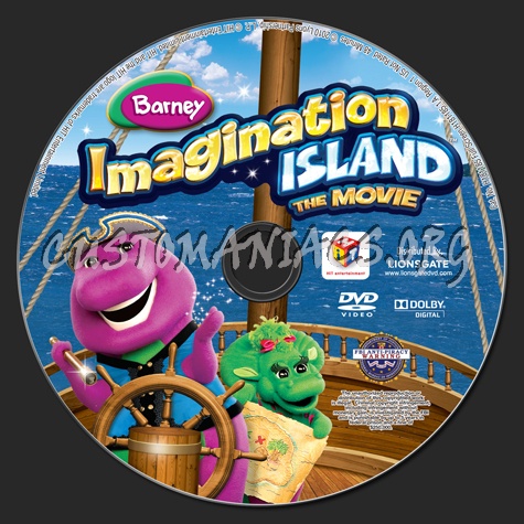 Barney: Imagination Island dvd label
