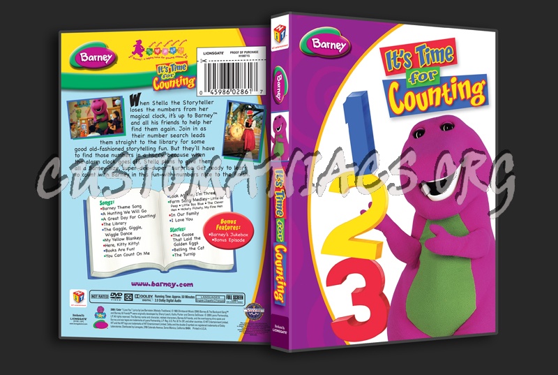Barney: It's Time for Counting dvd cover