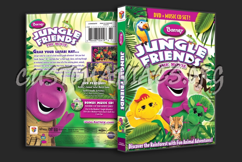 Barney: Jungle Friends dvd cover