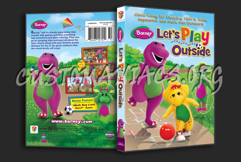 Barney: Let's Play Outside dvd cover