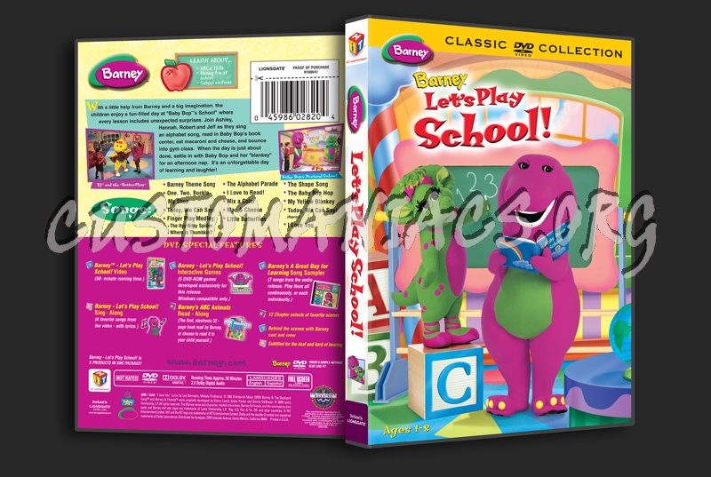 Barney: Let's Play School! dvd cover