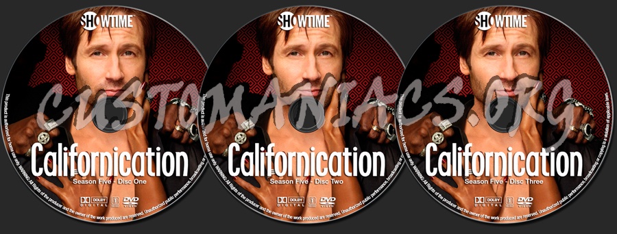 Californication Season 5 dvd label