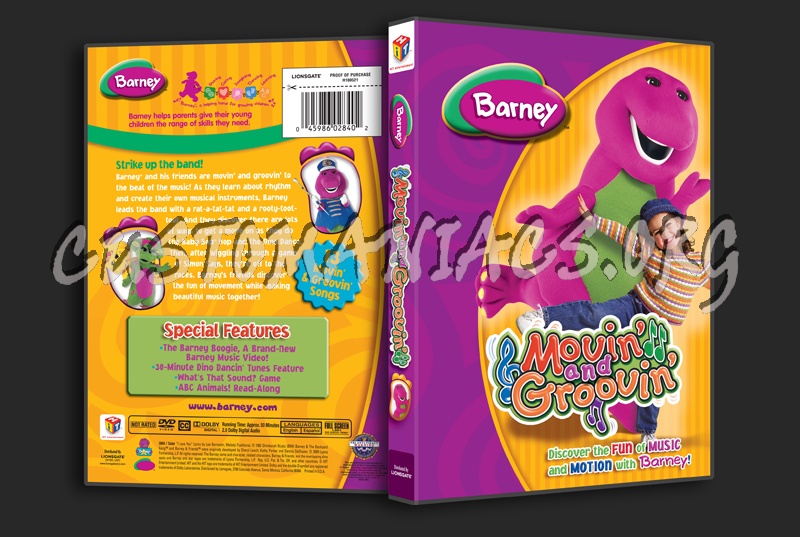 Barney: Movin' and Groovin' dvd cover