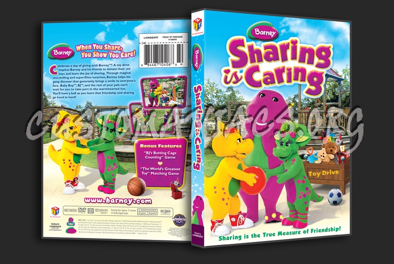 Barney: Sharing is Caring dvd cover