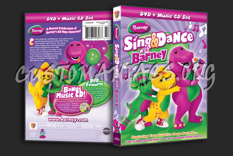 Barney: Sing & Dance with Barney dvd cover