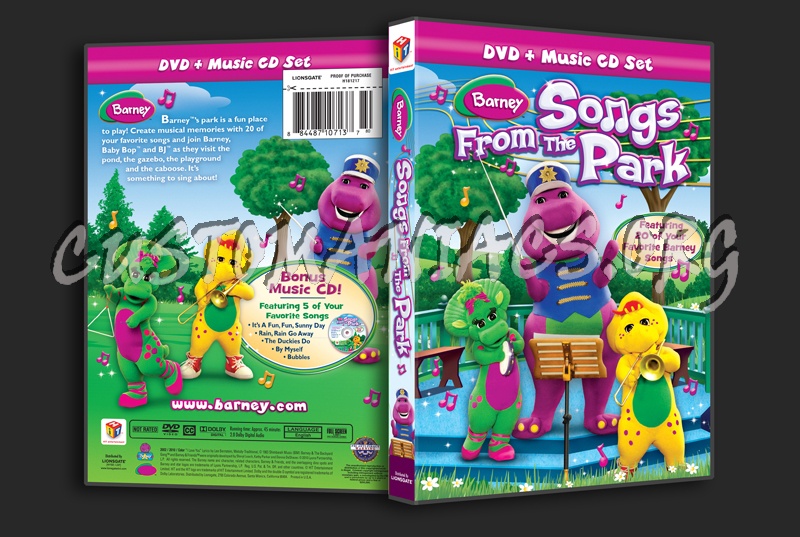 Barney: Songs From the Park dvd cover