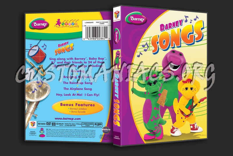 Barney: Songs dvd cover