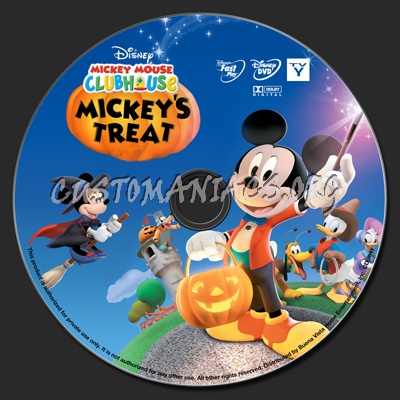 Mickey Mouse Clubhouse Mickey's Treat dvd label