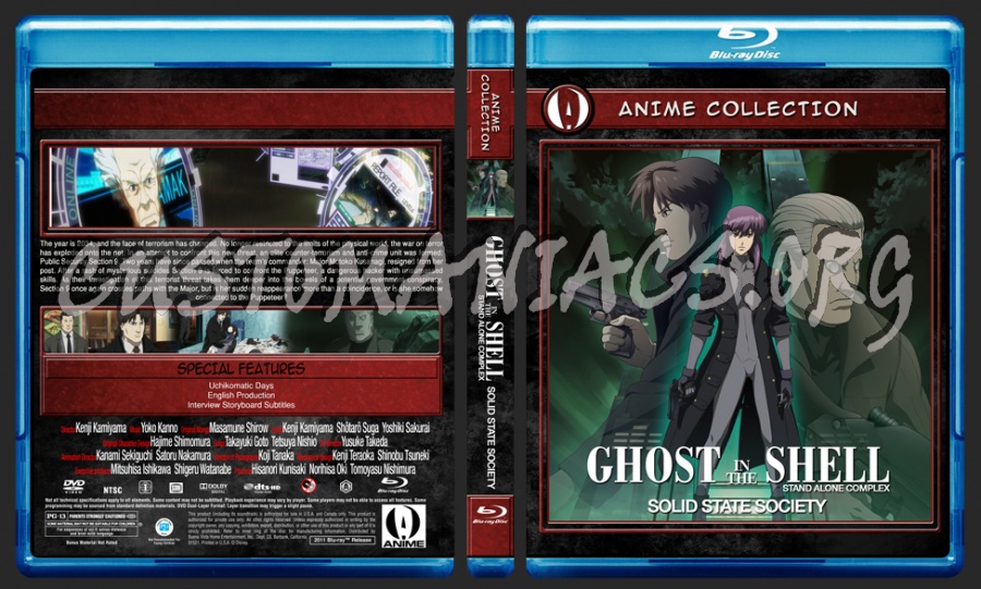 Anime Collection Ghost In The Shell S.A.C Solid State Society blu-ray cover