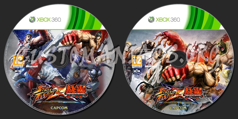 Street Fighter X Tekken dvd label