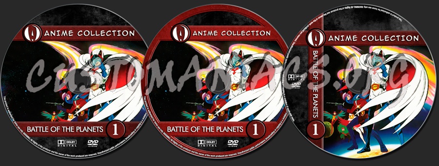 Anime Collection Battle Of The Planets dvd label