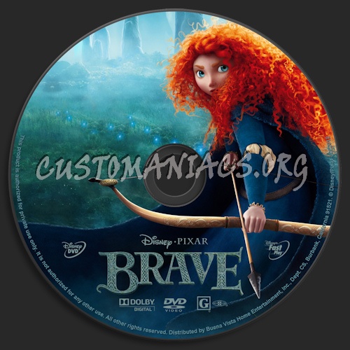 Brave dvd label