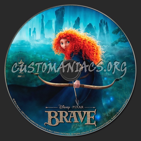 Brave dvd label