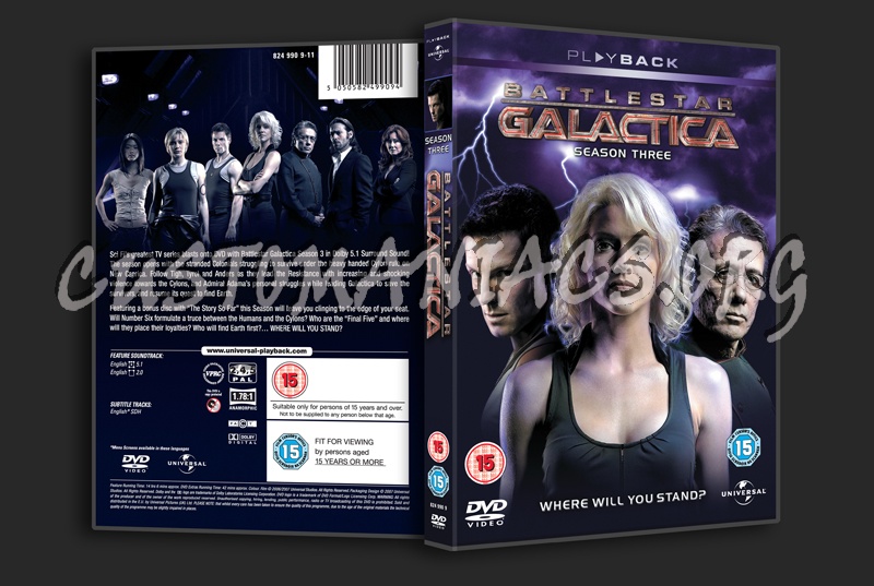 Battlestar Galactica Season 3 dvd cover