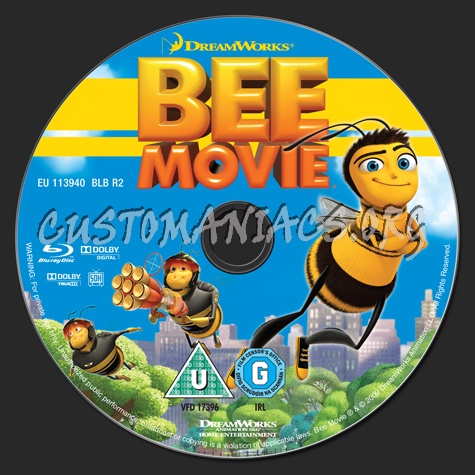 Bee Movie blu-ray label