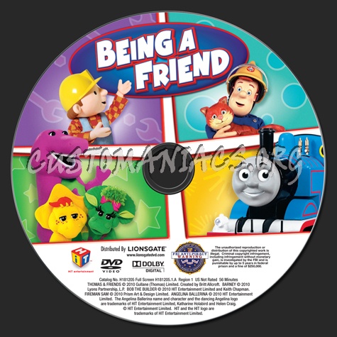 Being A Friend dvd label