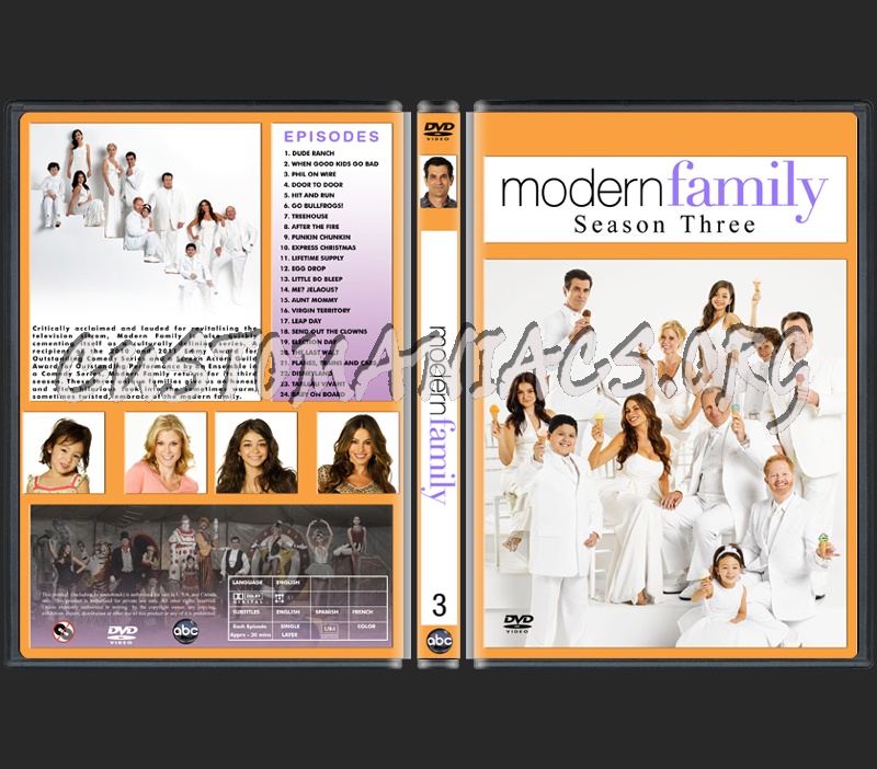 Modern Family Season 3 dvd cover