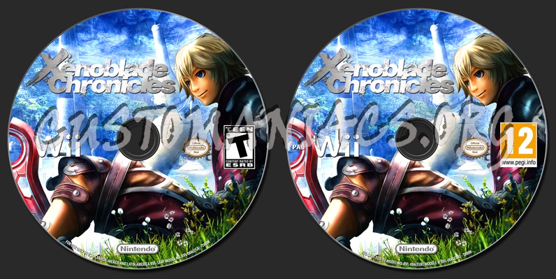 Xenoblade Chronicles dvd label