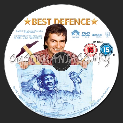 Best Defence dvd label