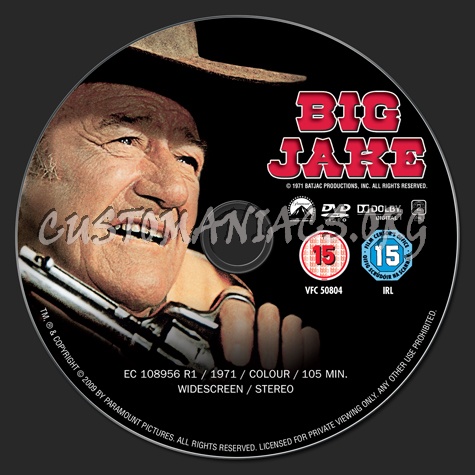 Big Jake dvd label