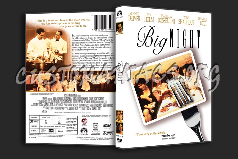 Big Night dvd cover