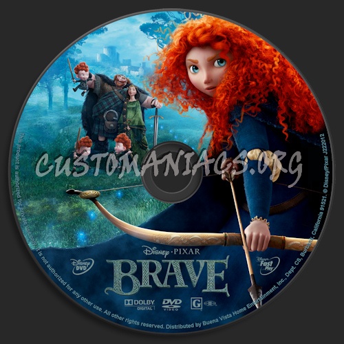 Brave dvd label