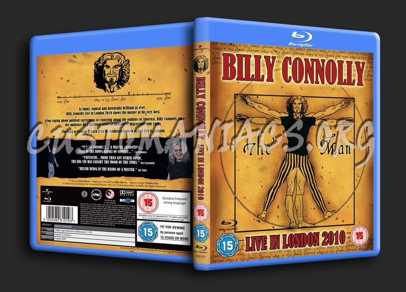 Billy Connolly Live in London 2010 blu-ray cover