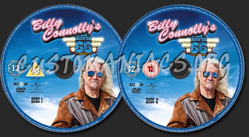 Billy Connolly's Route 66 dvd label