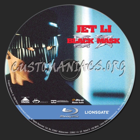 Black Mask blu-ray label