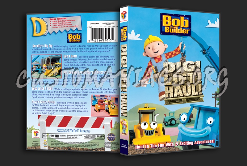Bob the Builder: Dig! Lift! Haul! dvd cover