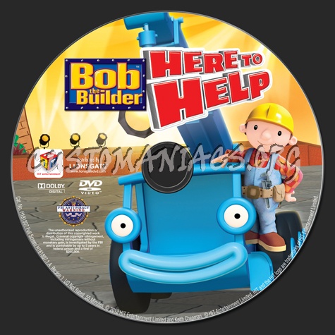 Bob the Builder: Here to Help dvd label