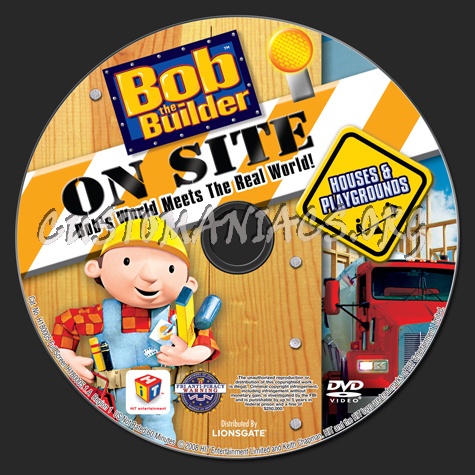 Bob the Builder: Houses & Playgrounds dvd label