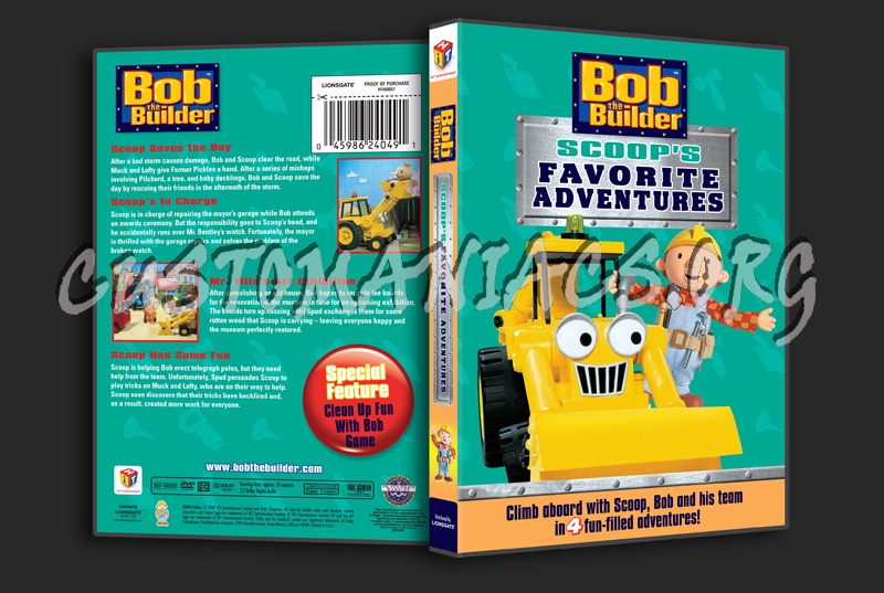 Bob the Builder: Scoop's Favorite Adventures dvd cover - DVD Covers ...